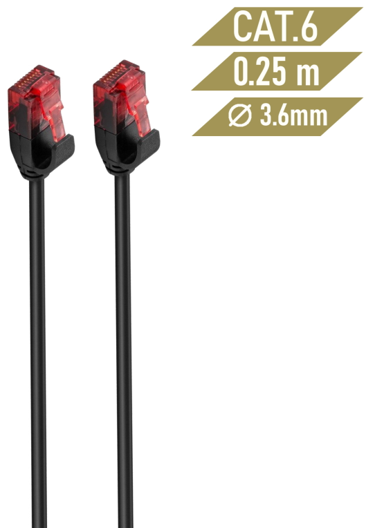 LATIGUILLO SLIM EWENT CAT 6 U/UTP 2,00MT NEGRO - detalle