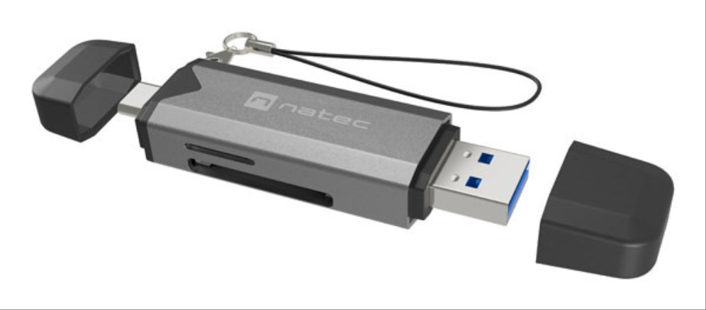 NATEC NCZ-2262 lector de tarjeta USB 3.1 Interno Negro. Gris Oscuro