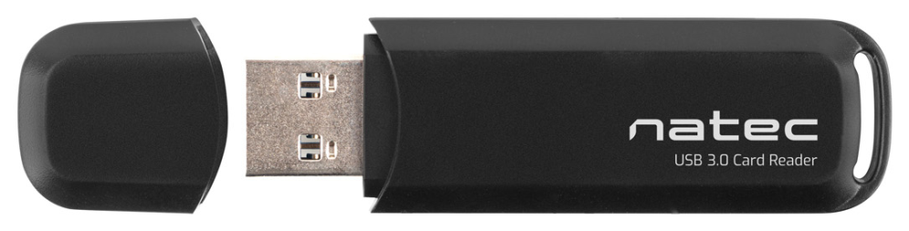 LECTOR DE TARJETAS NATEC USB 3.0 SCARAB 2 SD/MICRO SD NEGRO