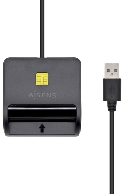 LECTOR DNI-TARJETAS AISENS SIM SD Micro SD MMC RS-MMC MMC Micro NEGRO - detalle