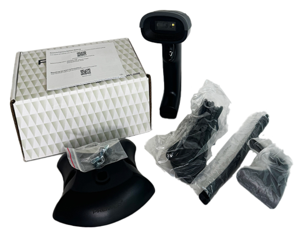LECTOR PREMIER MS3-2D LECTOR 2D USB IP54 NEGRO CON STAND - detalle