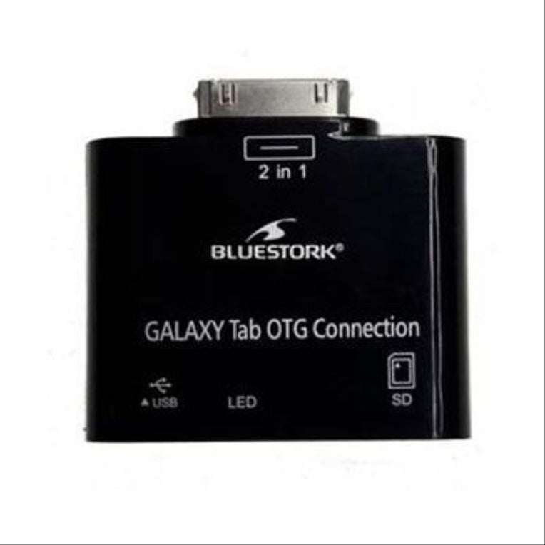 Bluestork BS-GAL-RDR/SD cambiador de género para cable Samsung 30-pin USB 2.0/SD Card Negro