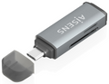 LECTOR TARJETAS AISENS SD MICRO SD MMC RS-MMC MMC MICRO USBC GRIS