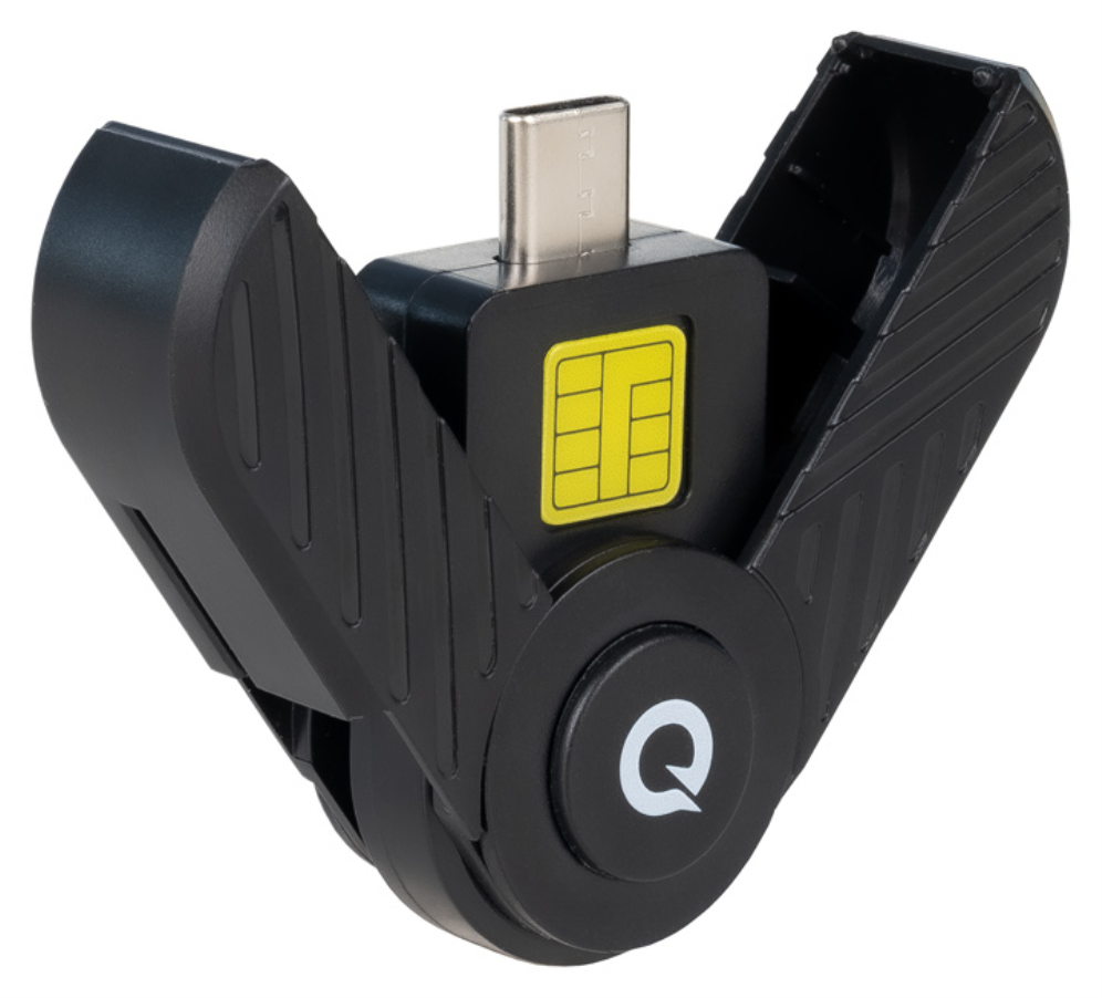 LECTOR TARJETAS TOOQ DNIE USB-C 2.0 NEGRO - detalle