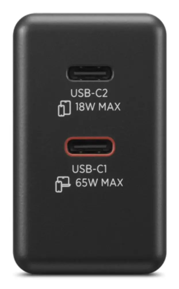 Lenovo 40AW065BEU adaptador e inversor de corriente Interior / exterior 65 W Negro - detalle