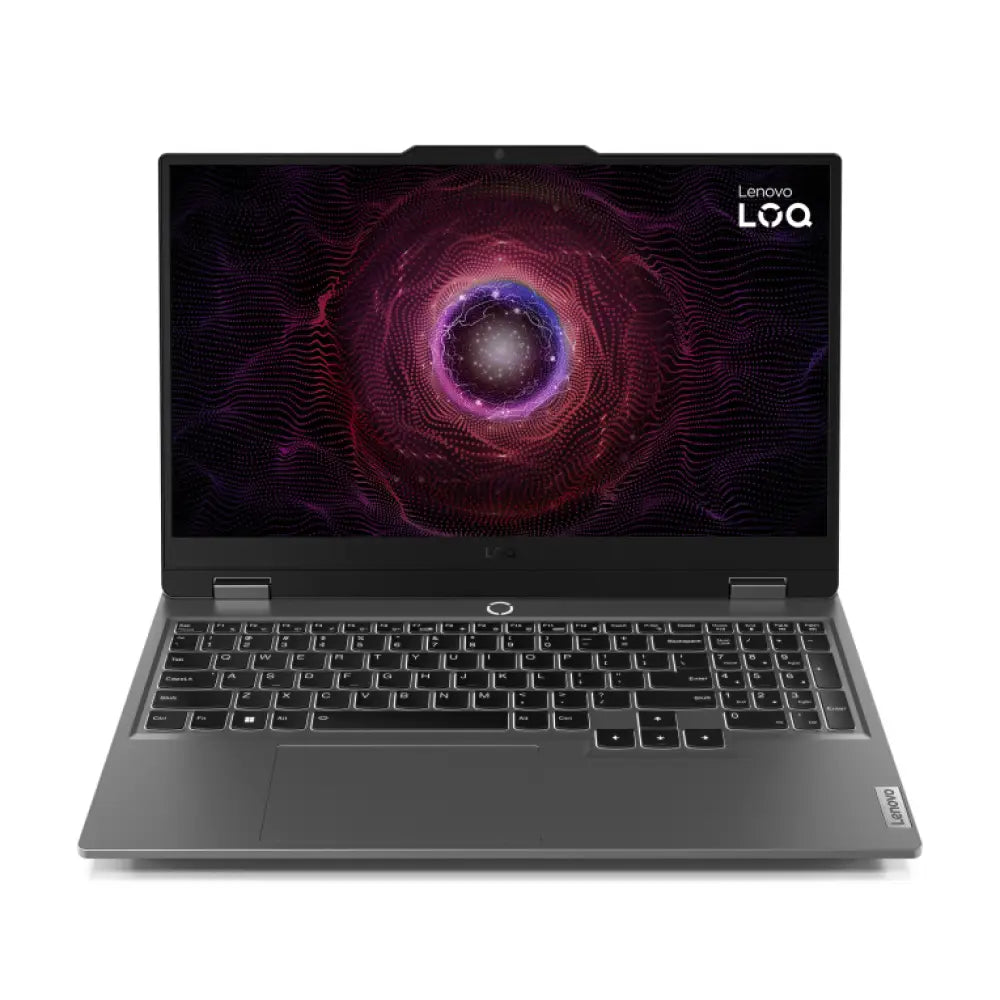 Portátil Lenovo LOQ 15ARP9 con pantalla Full HD de 15.6", procesador AMD Ryzen 7, 24GB RAM, tarjeta NVIDIA RTX 4050 y SSD de 512GB.