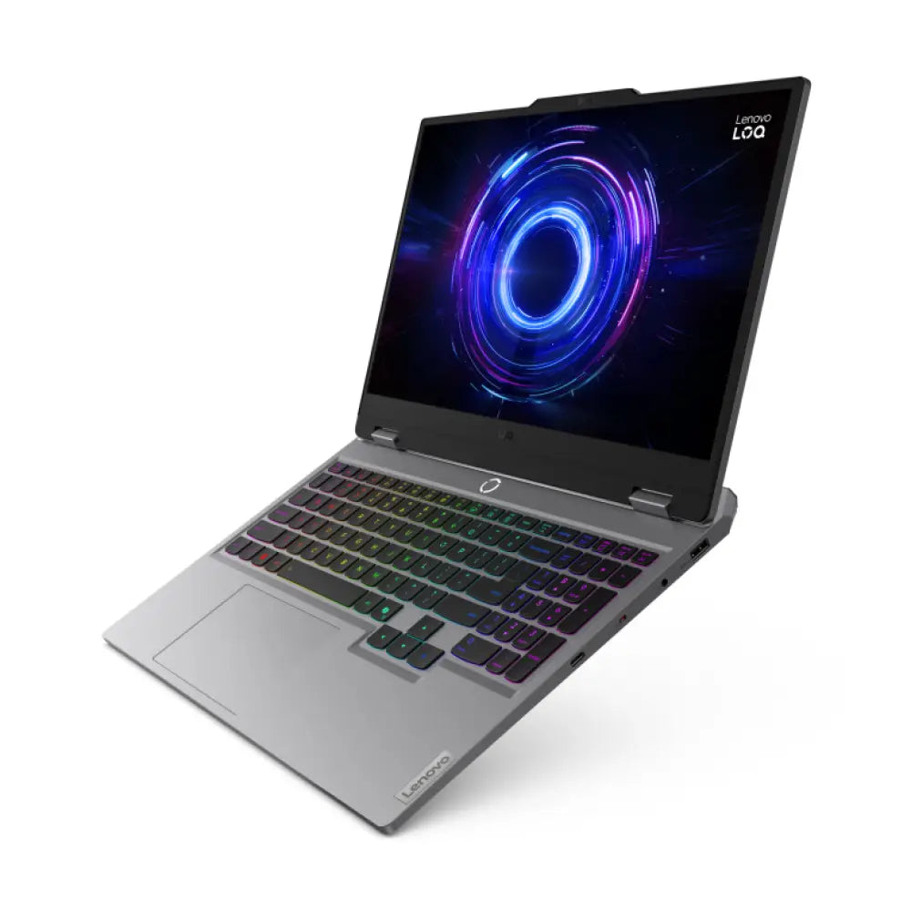 Lenovo LOQ 15IRX10 Intel® CoreT i7 i7-13650HX Portátil 39.6 cm (15.6") Full HD 24 GB DDR5-SDRAM 512 GB SSD NVIDIA GeForce RTX 5050 Wi-Fi 6 (802.11ax) Español Gris - detalle
