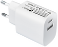 Leotec Cargador 20W 1xUSB-C PD + 1x USB-A Blanco