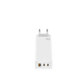 Leotec Cargador 65W GaN 2 USB-C PD + 1 USB-A Blanco