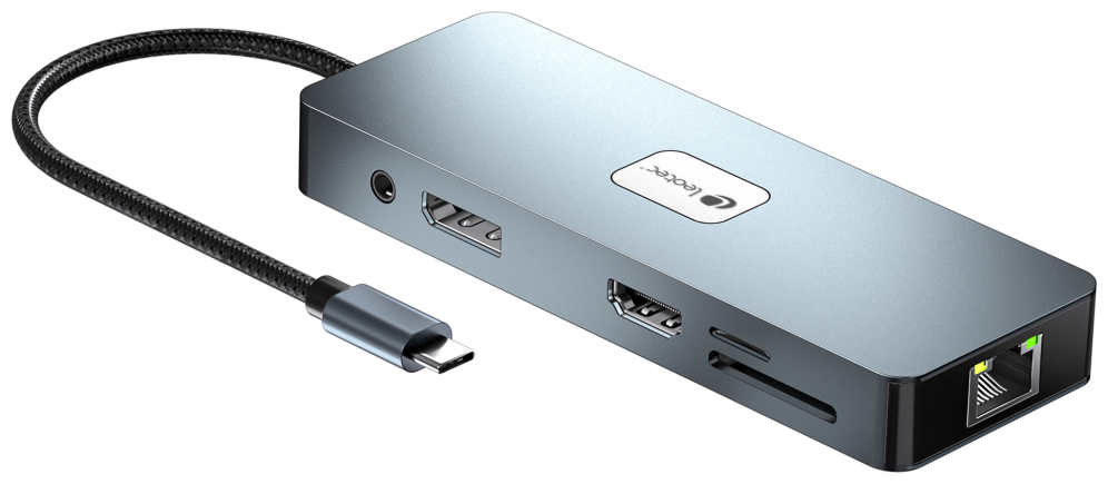 LEOTEC DOCKING STATION 11-1 PLUS 1USB-C PD100 3USB3.2 HDMI VGA GGL LECTJSD MCSD - detalle