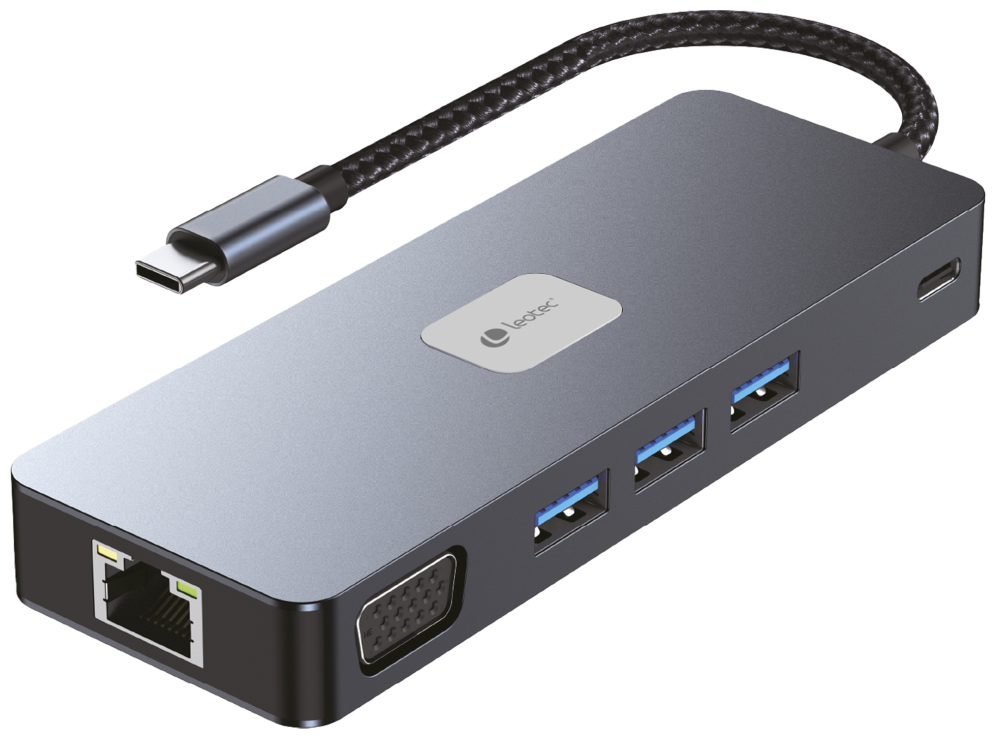 LEOTEC DOCKING STATION 11-1 PLUS 1USB-C PD100 3USB3.2 HDMI VGA GGL LECTJSD MCSD