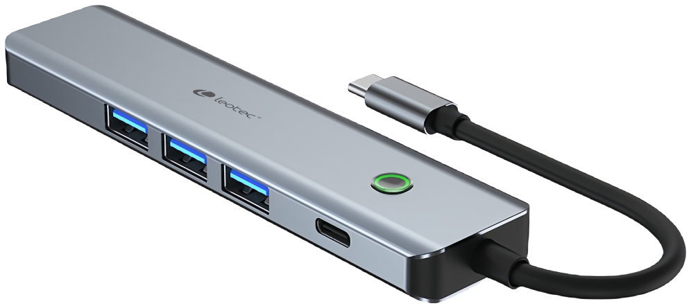 LEOTEC DOCKING STATION 6-1 1USB-C PD100 POWER&DATOS 3USB3.0 1HDMI 4K 30HZ - detalle
