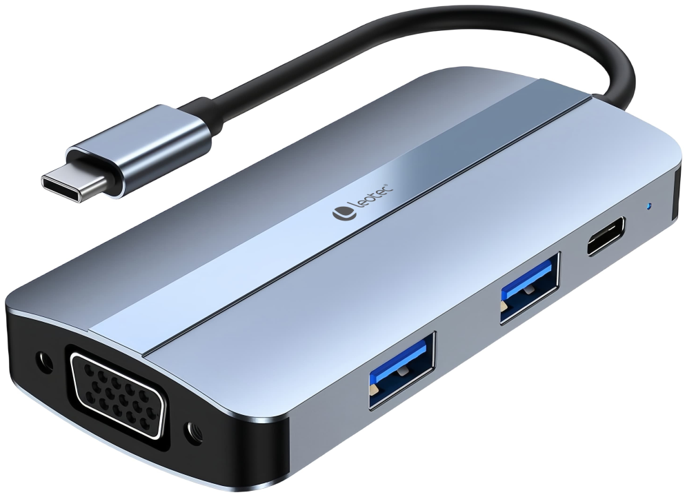 LEOTEC DOCKING STATION 7-1 1USB-C PD100 1USB3.0 1USB-C 1USB2.0 1HDMI - detalle