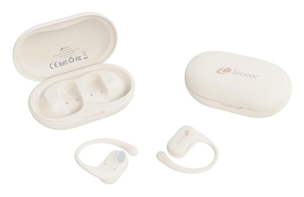 LEOTEC EARPHONES OPEN AIR ZENITH SPORT BEIGE - detalle