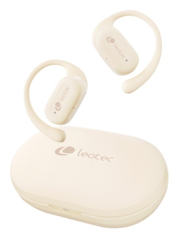 LEOTEC EARPHONES OPEN AIR ZENITH SPORT BEIGE - detalle