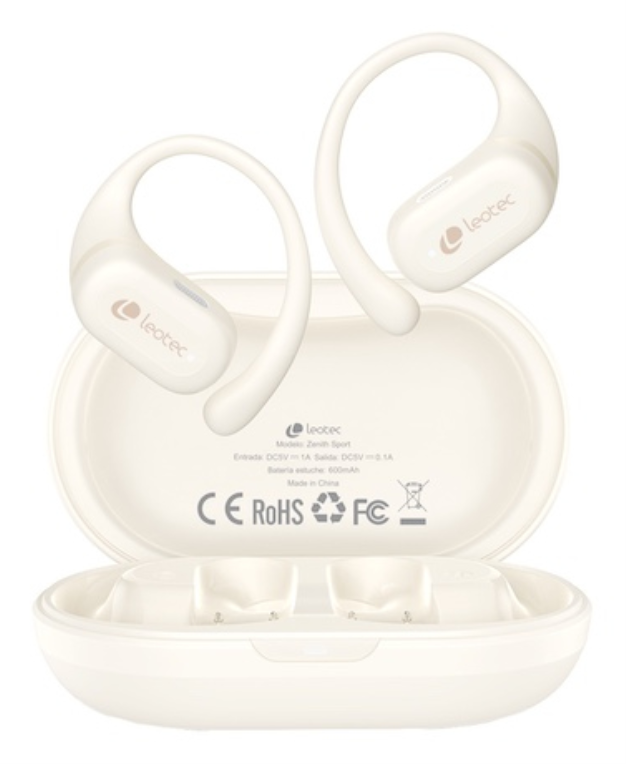 LEOTEC EARPHONES OPEN AIR ZENITH SPORT BEIGE - detalle