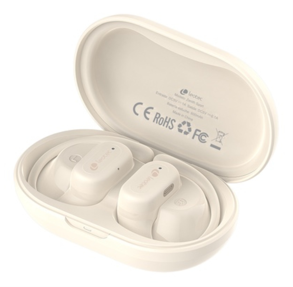 LEOTEC EARPHONES OPEN AIR ZENITH SPORT BEIGE - detalle