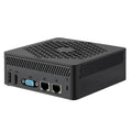 Mini PC Leotec LEMPC18 cubo negro con Intel N150, 16 GB DDR4, 256 GB SSD y Windows 11 Pro preinstalado.