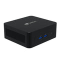 Mini PC LEOTEC LEMPC20 en color negro, estación de trabajo barebone con procesador Intel Celeron y 8GB RAM.