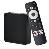 Convertidor de Smart TV Leotec LETVBOXGC06 en color negro con capacidades 4K Ultra HD, WiFi y Ethernet.