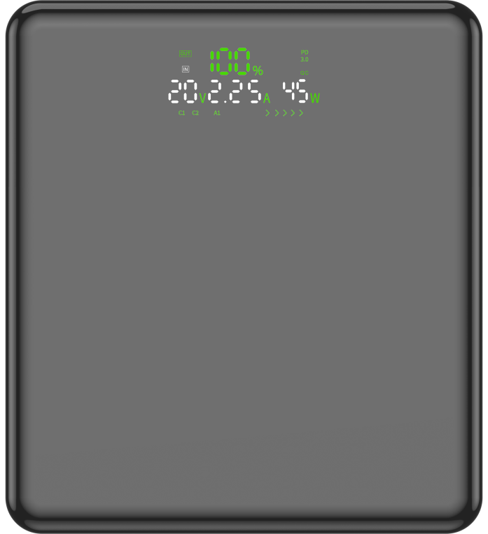 LEOTEC POWERBANK 20000MAH 100W FAST CHRG GRIS 2USB-C+2 USB-A INC CAB USB-C A USB-C65W - detalle