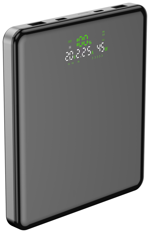 LEOTEC POWERBANK 20000MAH 100W FAST CHRG GRIS 2USB-C+2 USB-A INC CAB USB-C A USB-C65W - detalle