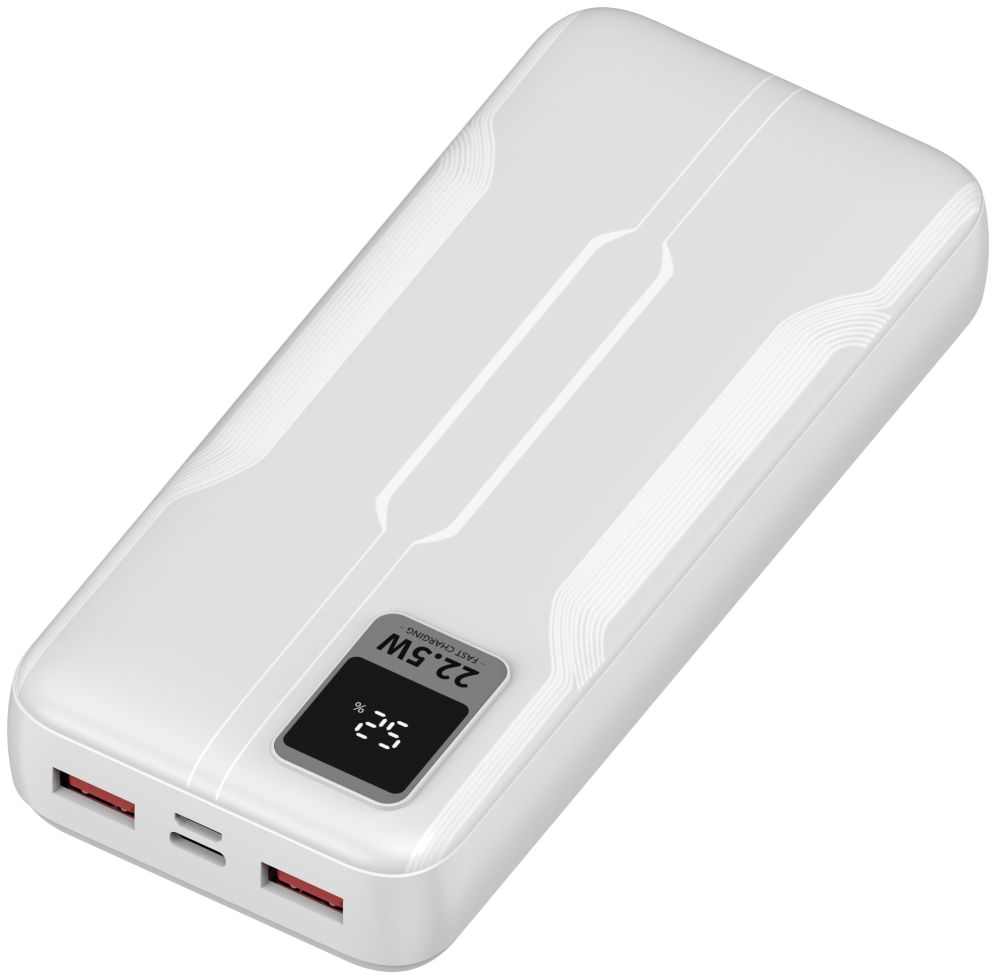 LEOTEC POWERBANK 20000MAH 22,5W PD20W BLAN (1 USB-C+2USB-A INC USB-A A USB-C) - detalle