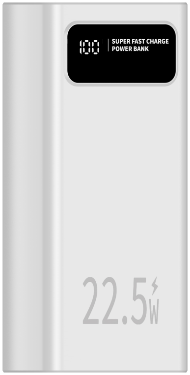 LEOTEC POWERBANK 30000MAH 22,5W PD20W BLAN (1 USB-C+4USB-A INC USB-A A USB-C) - detalle