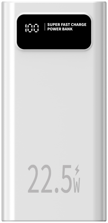 LEOTEC POWERBANK 30000MAH 22,5W PD20W BLAN (1 USB-C+4USB-A INC USB-A A USB-C) - detalle