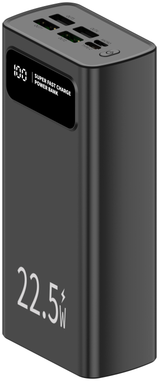LEOTEC POWERBANK 30000MAH 22,5W PD20W NEG (1 USB-C+4USB-A INC USB-A A USB-C) - detalle