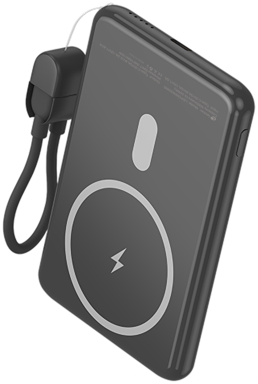 LEOTEC POWERBANK 5000MAH 20W FAST CHRG NEGRO 1USB-C+WIRELESS INC LAN CAB USB-C A USB-C 65W - detalle