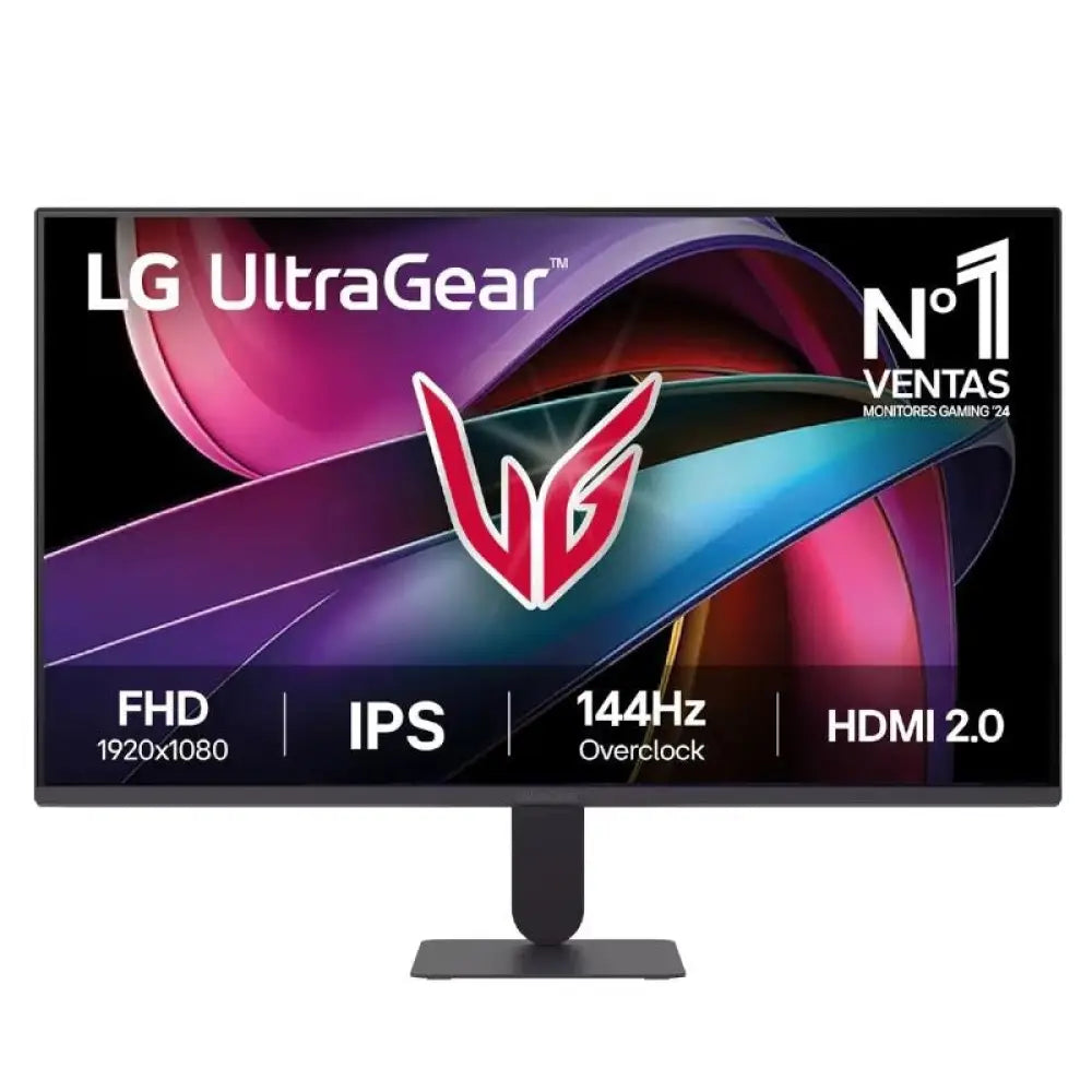 Monitor LG 27G411A-B de 27" FHD IPS, 144Hz, 1ms, pantalla delgada para juegos y trabajo con tecnología LED