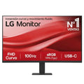 Monitor LED LG 27U421A-B de 27 pulgadas con pantalla curva FHD y puerto HDMI, ideal para trabajo y entretenimiento.