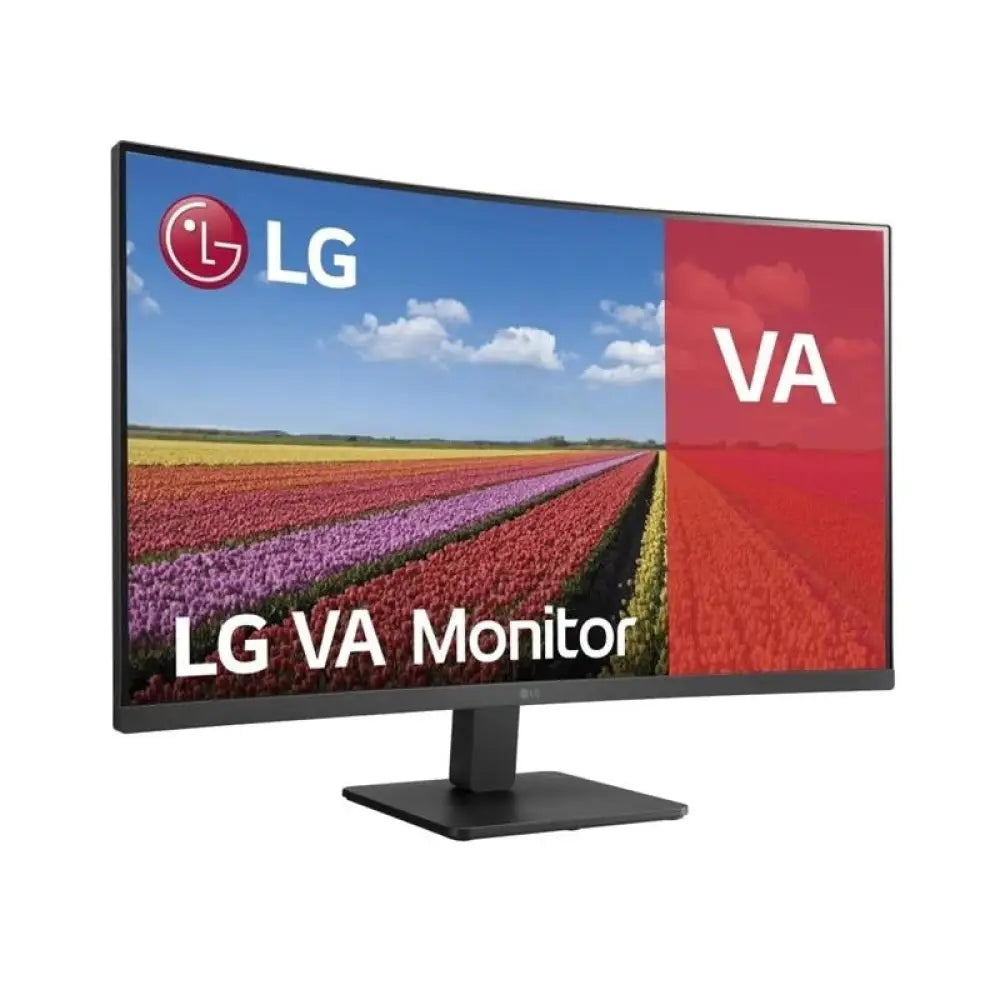 Monitor LG 32MR50C-B de 31.5 pulgadas, pantalla curva FHD con puertos VGA y 2 HDMI, monitor LED de alta calidad
