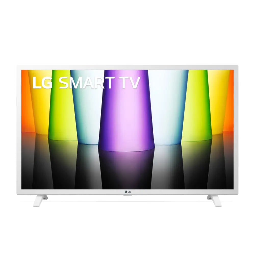 Televisor LED LG FHD 32" Smart TV en color blanco, pantalla 81.3 cm con wifi y resolución Full HD.