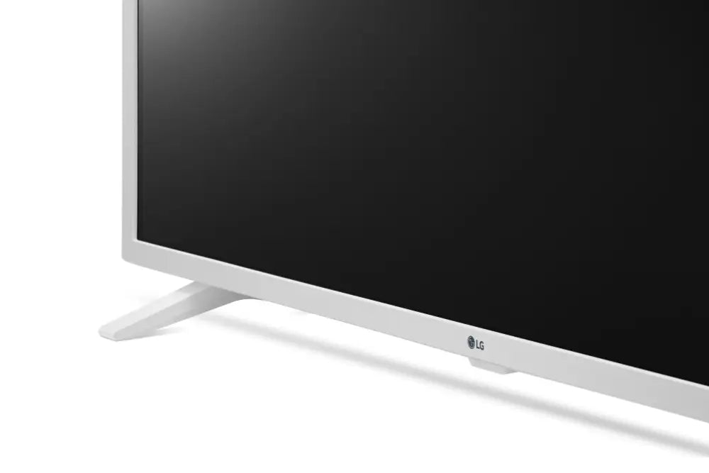 Televisor LED LG FHD 32 pulgadas Smart TV WiFi en color blanco, pantalla de 81.3 cm con resolución Full HD.