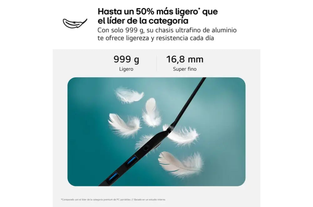 LG Gram 14Z90RU-G.AA55B ordenador portatil Intel® CoreT i5 i5-1334U Portátil 35.6 cm (14") WUXGA 16 GB LPDDR5-SDRAM 512 GB SSD Wi-Fi 6 (802.11ax) Windows 11 Home Negro - detalle