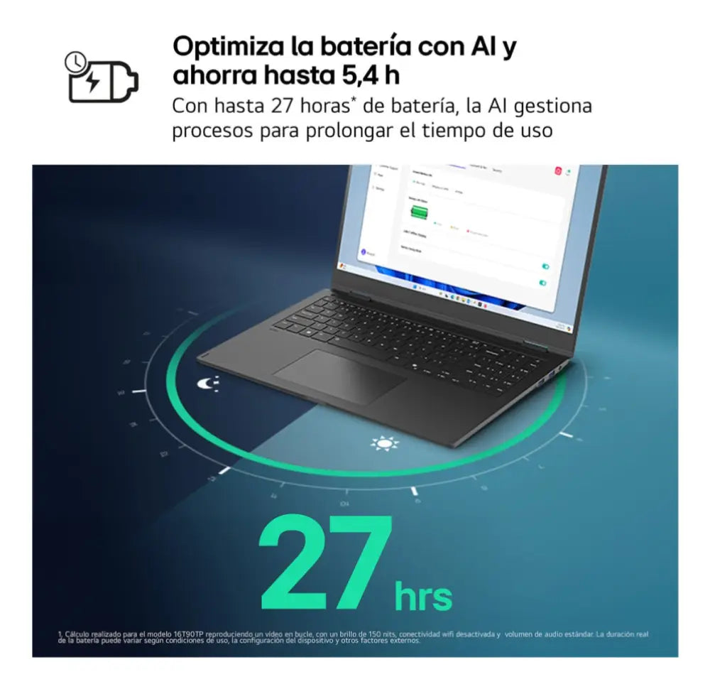 LG Gram 15Z80T-G.AU88B ordenador portatil AMD Ryzen AI 7 350 Portátil 39.6 cm (15.6") Full HD 32 GB LPDDR5x-SDRAM 1 TB SSD Wi-Fi 6E (802.11ax) Windows 11 Home Español Negro - detalle