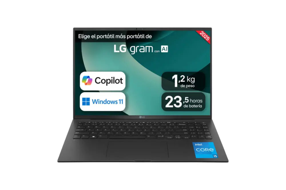 LG Gram 16Z90RU-G.AA55B ordenador portatil Intel® CoreT i5 i5-1334U Portátil 40.6 cm (16") WQXGA 16 GB LPDDR4x-SDRAM 512 GB SSD Wi-Fi 6 (802.11ax) Windows 11 Home Negro - detalle