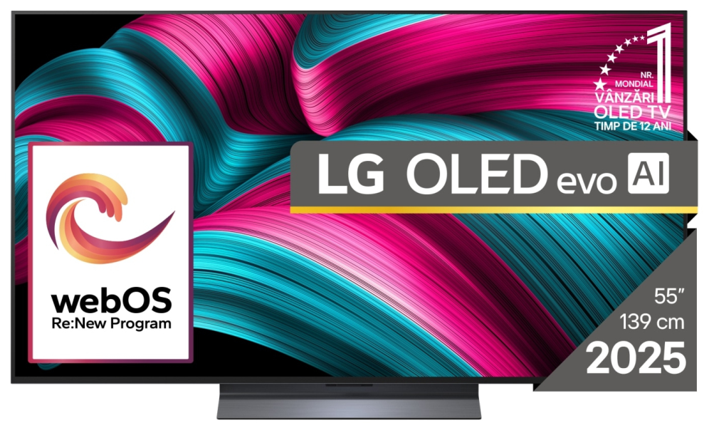 LG OLED evo AI OLED55C51LA Televisor 139.7 cm (55") 4K Ultra HD Smart TV Wifi Negro