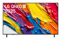 Televisor LED LG QNED AI 65QNED82A6B de 165.1 cm (65") con pantalla 4K Ultra HD y diseño en color negro.
