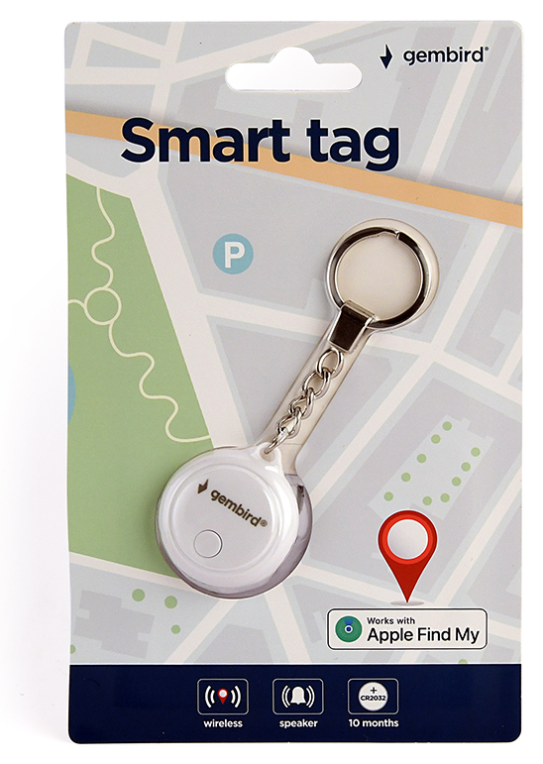LLAVERO SMART TAG GEMBIRD BLANCO - detalle