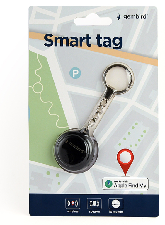 LLAVERO SMART TAG GEMBIRD NEGRO - detalle