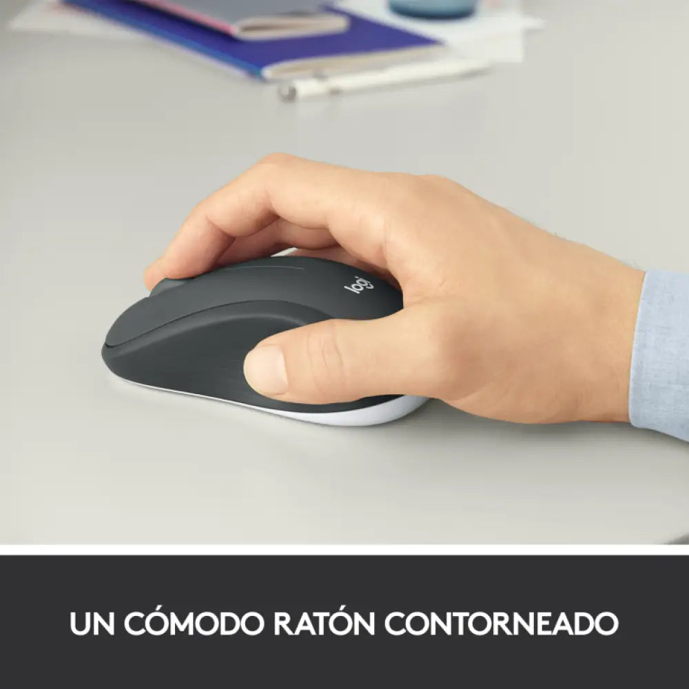 Logitech 920-008680 teclado Ratón incluido Universal RF inalámbrico QWERTY Español Negro. Blanco - detalle