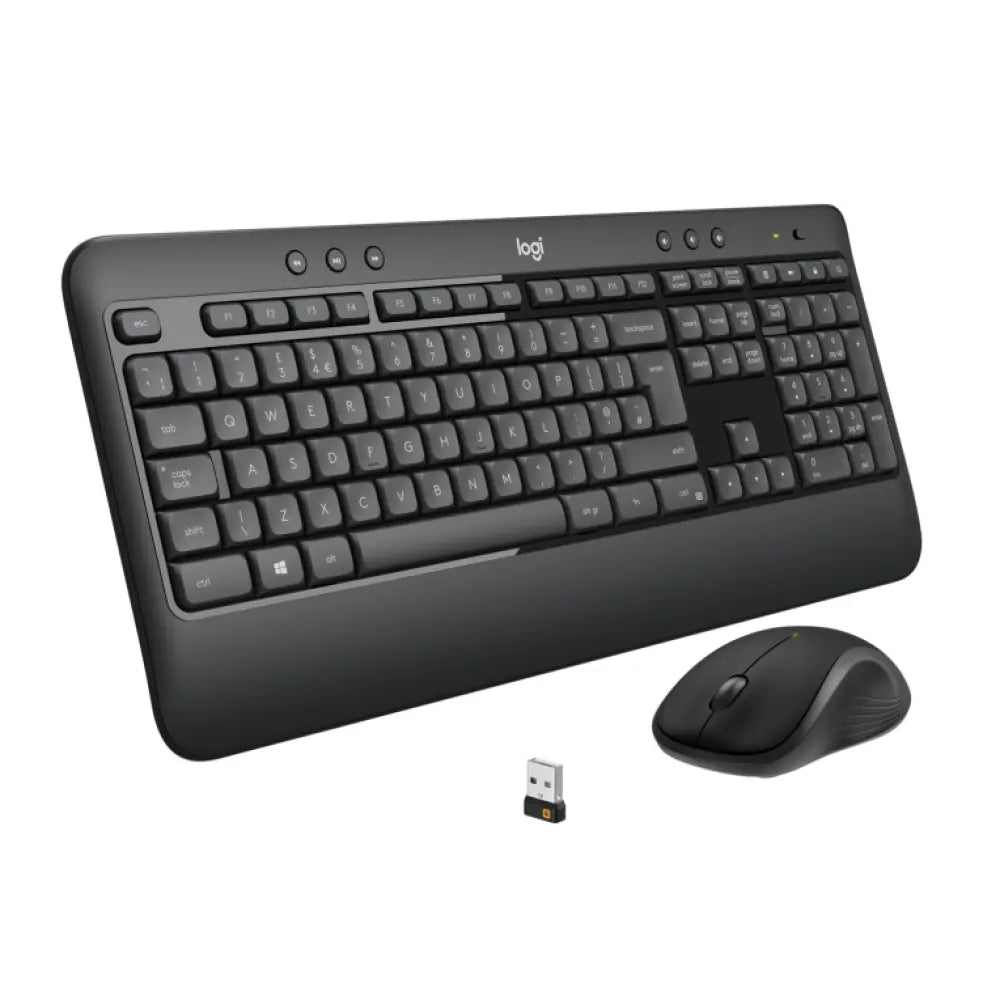 Logitech 920-008680 teclado Ratón incluido Universal RF inalámbrico QWERTY Español Negro. Blanco - detalle