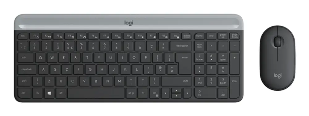 Logitech 920-009198 teclado Ratón incluido Universal RF inalámbrico QWERTY Español Grafito - detalle