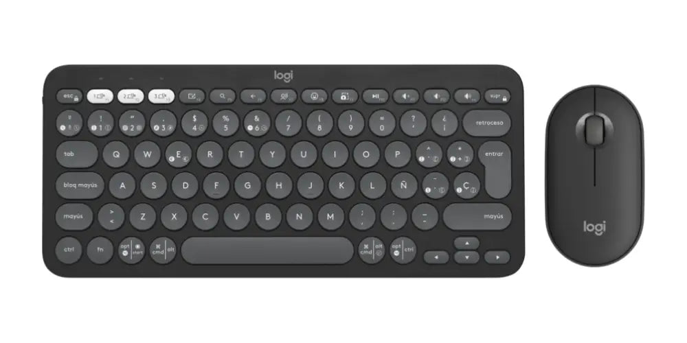 Logitech 920-012227 teclado Ratón incluido Universal RF Wireless + Bluetooth QWERTY Español Grafito - detalle