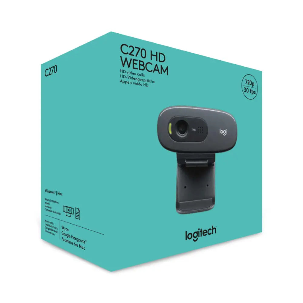 Logitech 960-001063 cámara web 3 MP 1280 x 720 Pixeles USB Gris. Gris Oscuro - detalle