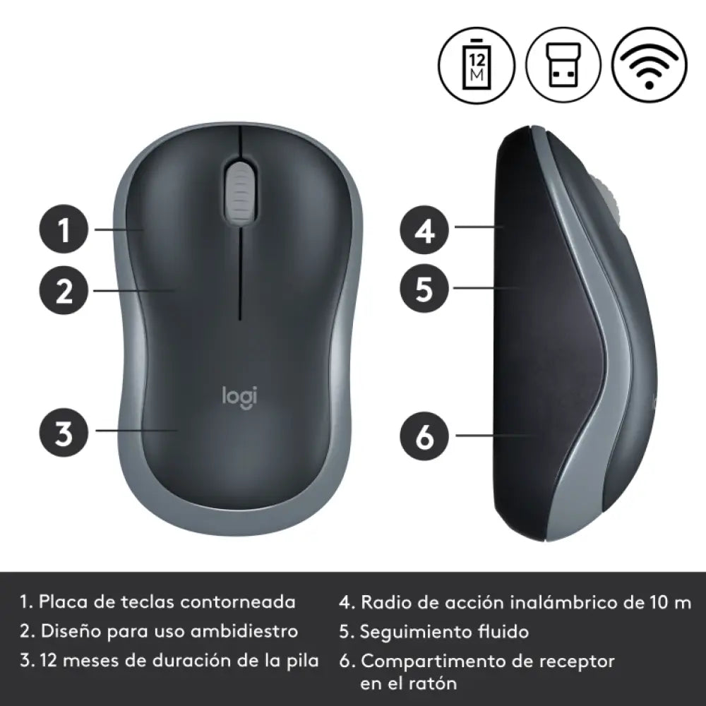 Logitech M185 - detalle