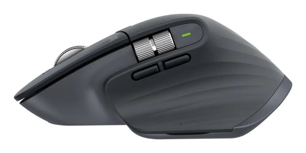 Logitech MX Master 3S. ratón inalámbrico de alto rendimiento con desplazamiento ultrarrápido. Ergo. 8000 DPI. seguimiento sobre cristal. clics discretos. Bluetooth. Windows. Linux y Chrome - detalle